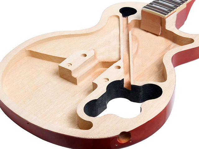 Underneath the hood of Epiphone's semi-hollow Les Paul Ultra